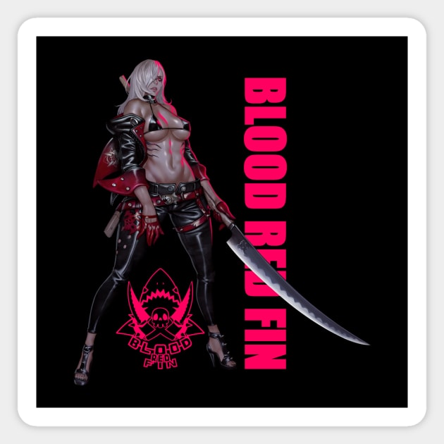 BLOOD RED FIN Sticker by Pan_Ren_Wei